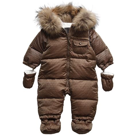 fendi baby outfit|fendi baby snowsuit.